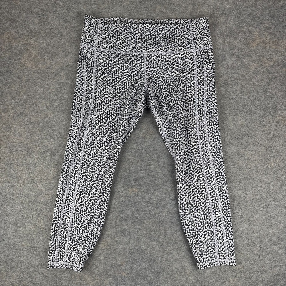 Athleta Ultimate Stash High Rise Textured 7/8 Leggings Womens XL